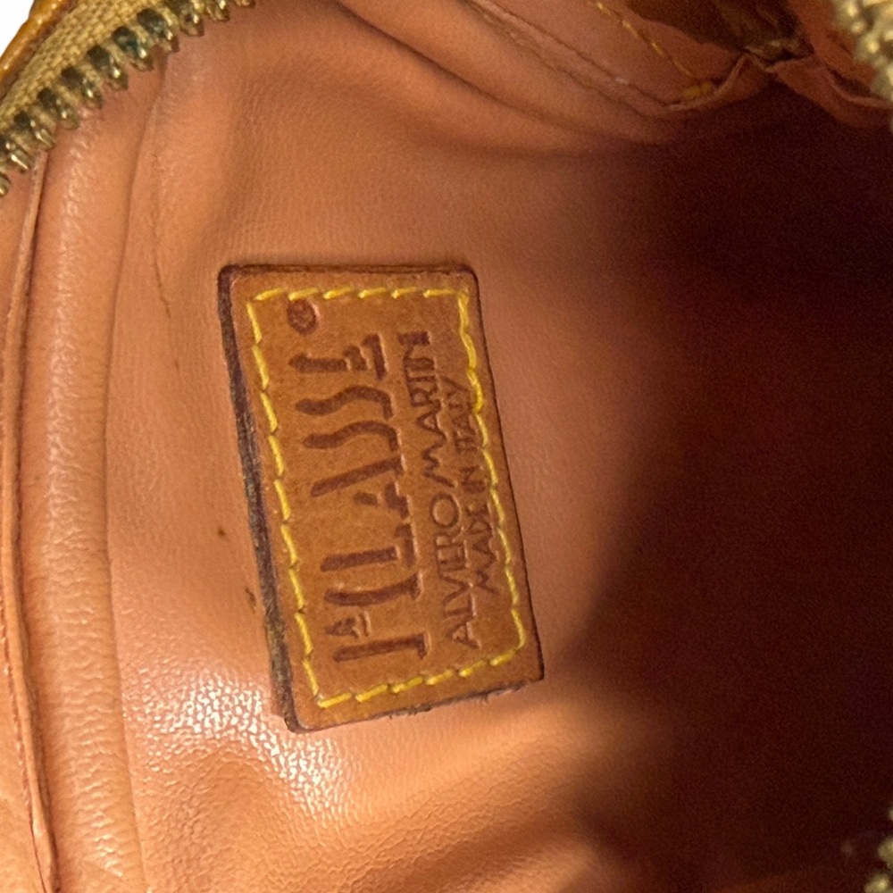 Alviero Martini 1A Classe Italy Leather Geo World Map Crossbody Zip Mini Bag - Picture 12 of 15